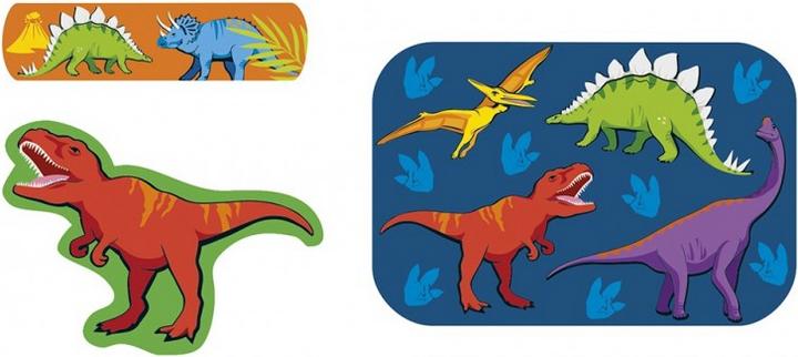 Productafbeelding Dino, 20 pleisters met patroon in metalen doosje (20 x)