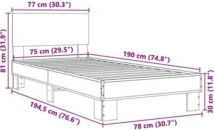 Actual product image VidaXL Kanika (75 x 190 cm)