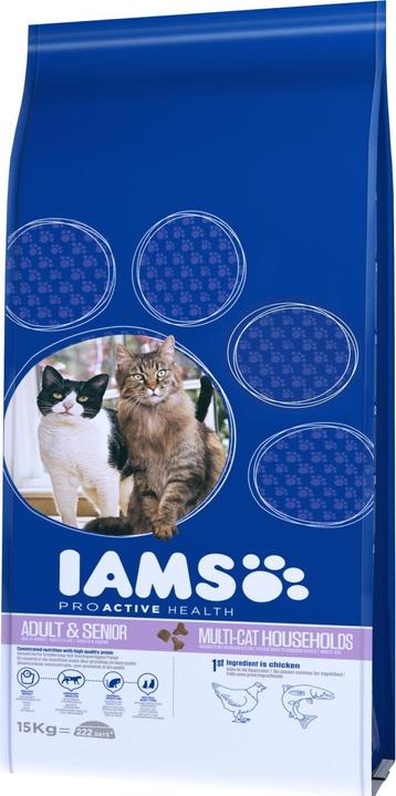Actual product image Iams Pro Active Health Adult Multi-Cat Household (Senior, Adult, 1 pcs., 15000 g)