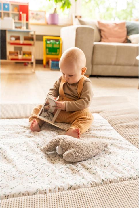 Image du produit Ullenboom Tapis d'éveil Waffle Floral Sand 120 x 120 cm
