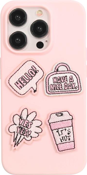 Actual product image PhoneLook Autocollant sticker pour téléphone/tablette/ordinateur brodé en 3D Hello! Bubble