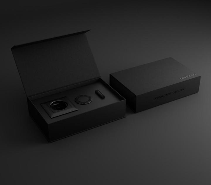 Produktbild Revoltab smarter Raumduft Diffuser HIDE mit Raumduftkapsel TONKA & FIG schwarz