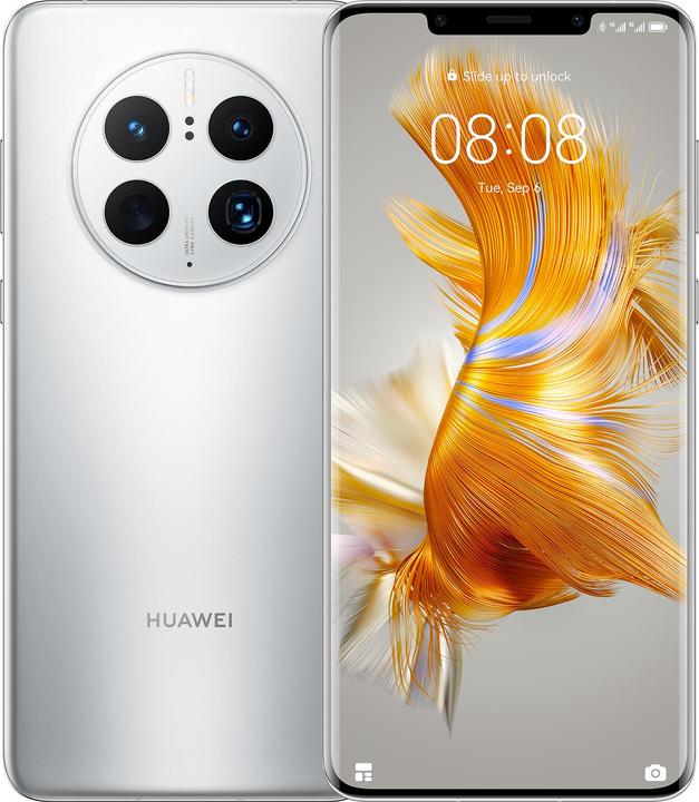 Huawei Mate 50 Pro (256 GB, Silver, 6.74", Hybrid Dual SIM, 50 Mpx, 4G)