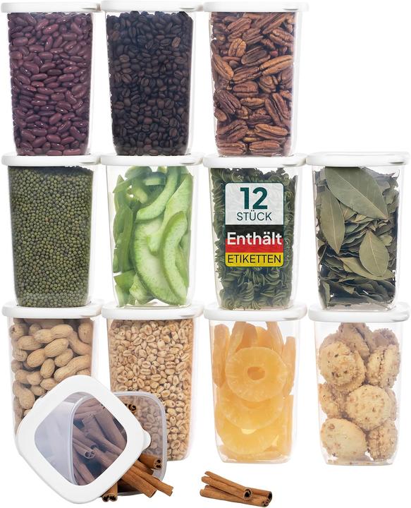 Uandu 12-teiliges Vorratsbehälter-Set (1.20 l)