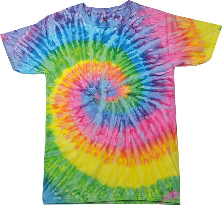 Colortone Kvinnor BatikdruckTShirt FarbenRegenbogen