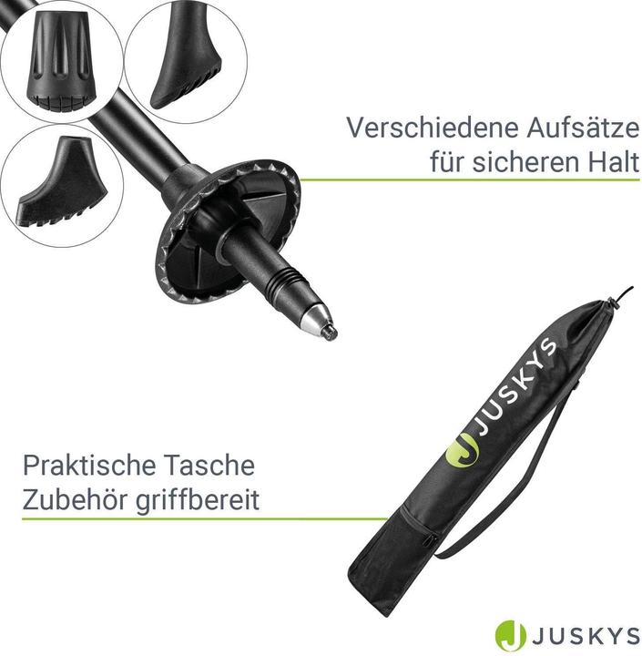 Immagine prodotto Juskys Nordic Walking Stöcke (65 -135 cm)