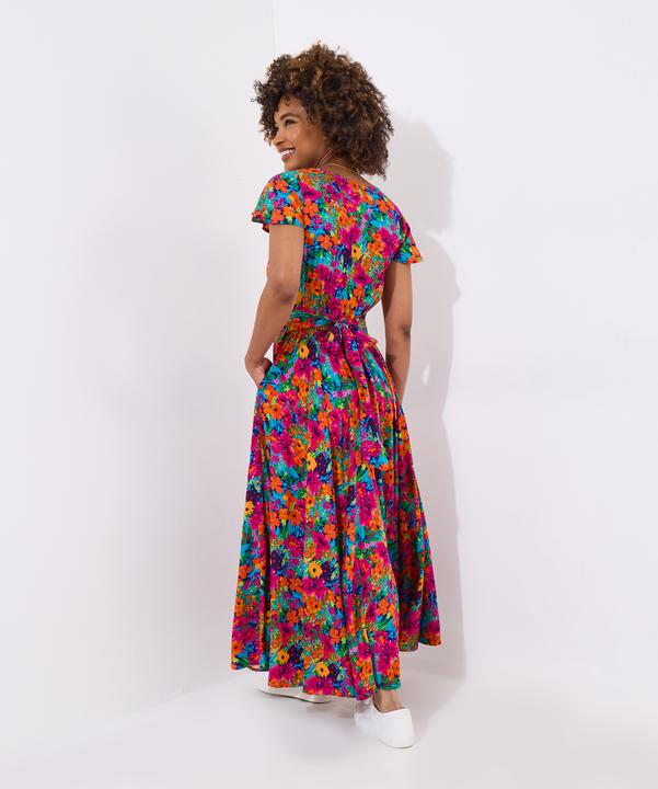 Actual product image Joe Browns PETITE Lace Panel Shirred Maxi (34)
