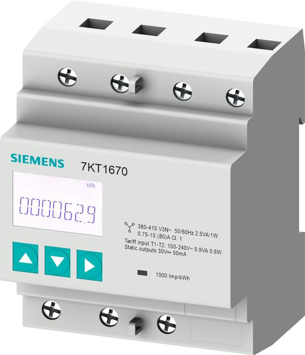 Produktbild Siemens PAC1600: 3 phasig / 63A, S0, MID