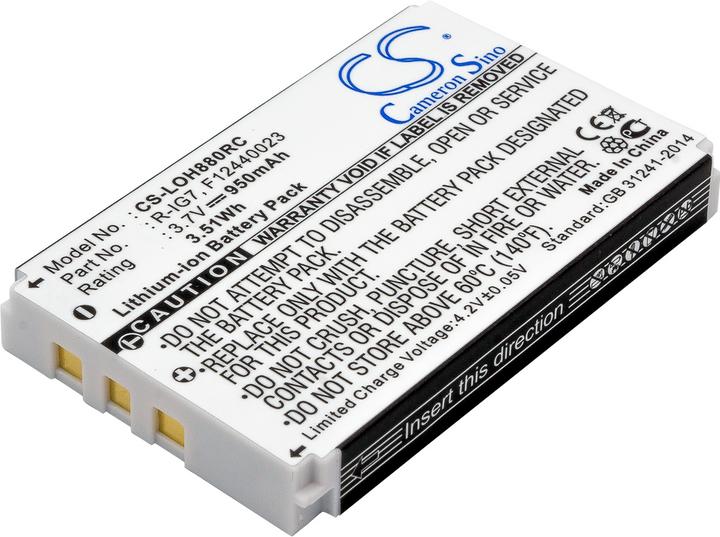 Actual product image Cameron Sino Battery for Logitech Harmony One Remote Control (1 pcs., Device specific, 950 mAh)