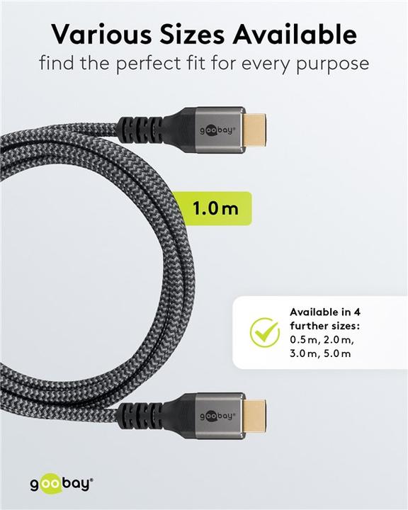 Image du produit Goobay HDMI - HDMI (1 m, HDMI)