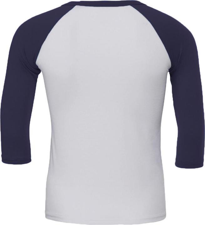 Immagine prodotto Bella Canvas Maglietta da baseball in tela con maniche 34 (XL)