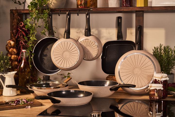 Immagine prodotto Ballarini Ledro Bratpfanne 24cm (24 cm, Padella per friggere, Alluminio)