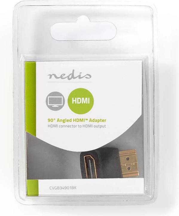 Actual product image Nedis HDMI adapter, 90° angle, HDMI connector - HDMI (HDMI)