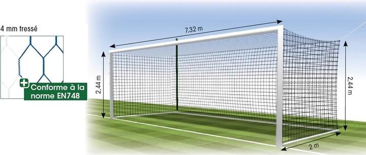 Actual product image Hasbro European football net 4 mm MT 120 hexagonal Tremblay (x2)