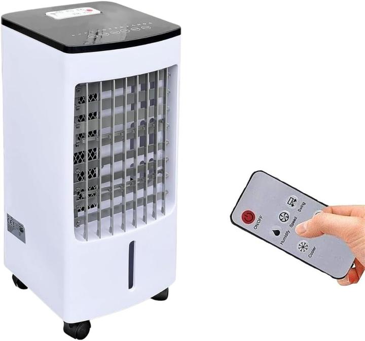 Produktbild JUNG 3-in-1 mobile Klimaanlage: Luftkühler und Ionisator mit Fernbedienung & Kühlakkus