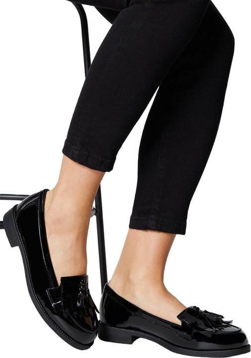 Actual product image Dorothy Perkins Womens/Ladies Leigh Fringe Wide Loafers (39)