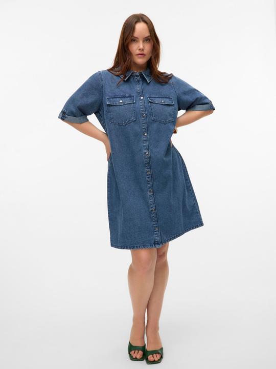 Actual product image Vero Moda VMCJENNIE Kurzes Kleid Jeanskleid (50)