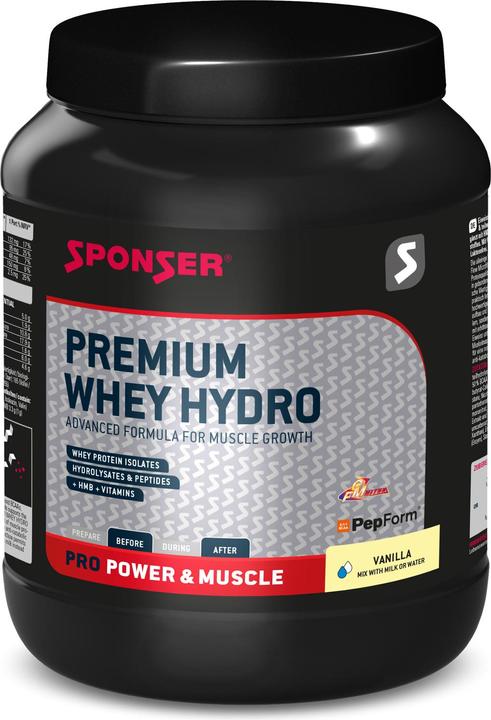 Image du produit Sponser Premium Whey Hydro (Vanille, 1 pcs, 850 g)