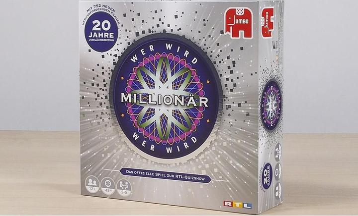 Image du produit Jumbo Qui veut être millionnaire 20 J, d 20 ans édition anniversaire, à partir de 12 ans, 2-5 joueurs (Allemand)