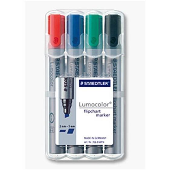 Produktbild Staedtler Flipchartmarker Lumocolor 4St Box (Grau, 5 mm, 4 x)