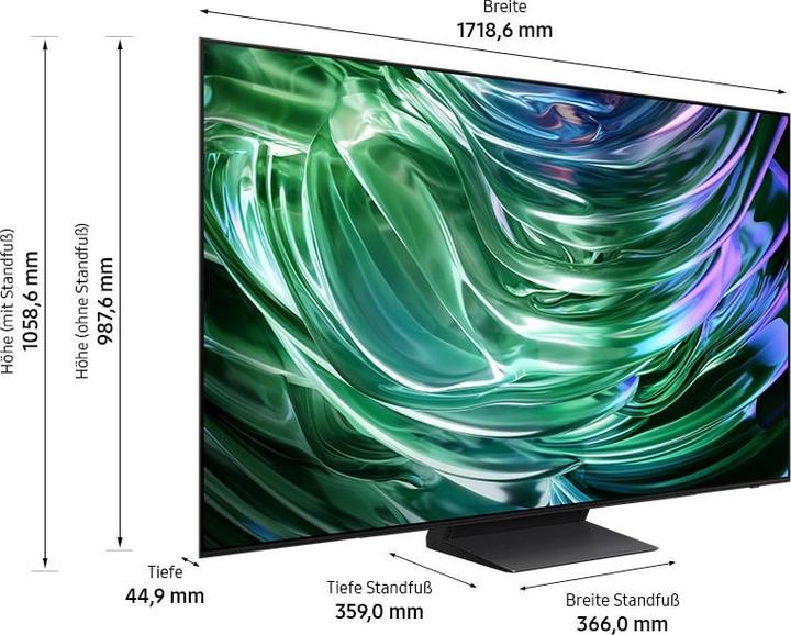 Actual product image Samsung 77" OLED 4K S90D Tizen OS™ Smart TV 2024 (77", S90D, OLED, 4K, 2024)