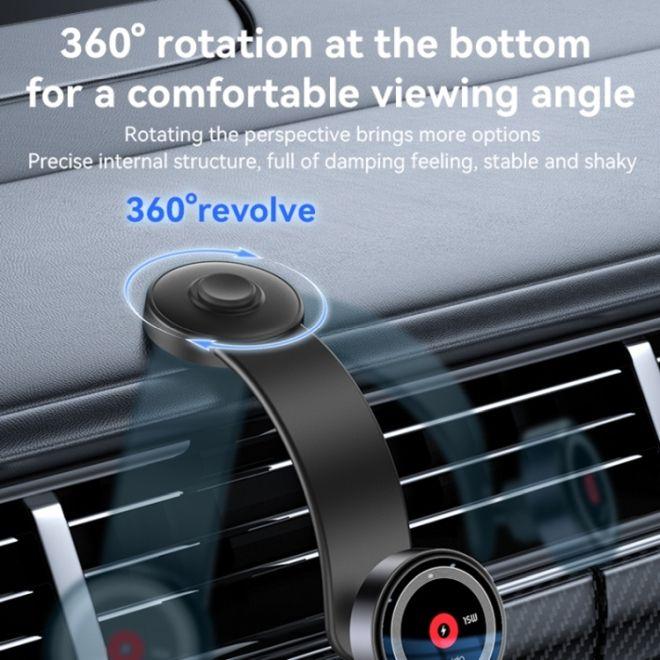 Actual product image Yesido C314 Car mount with wireless charging