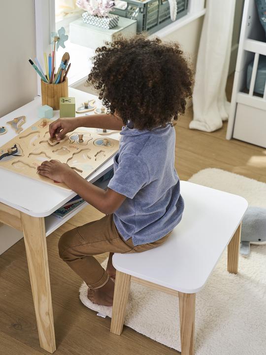 Produktbild Vertbaudet Set: Kinderschreibtisch & Hocker SCHULBANK, Vorschule
