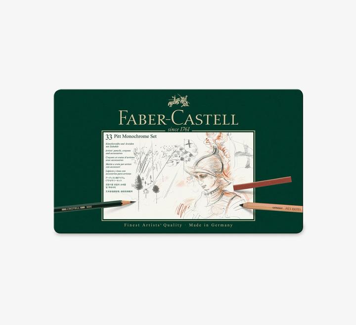 Image du produit Faber-Castell Crayon carbone Pitt Monochrome Set (Multicolore, 33 x)