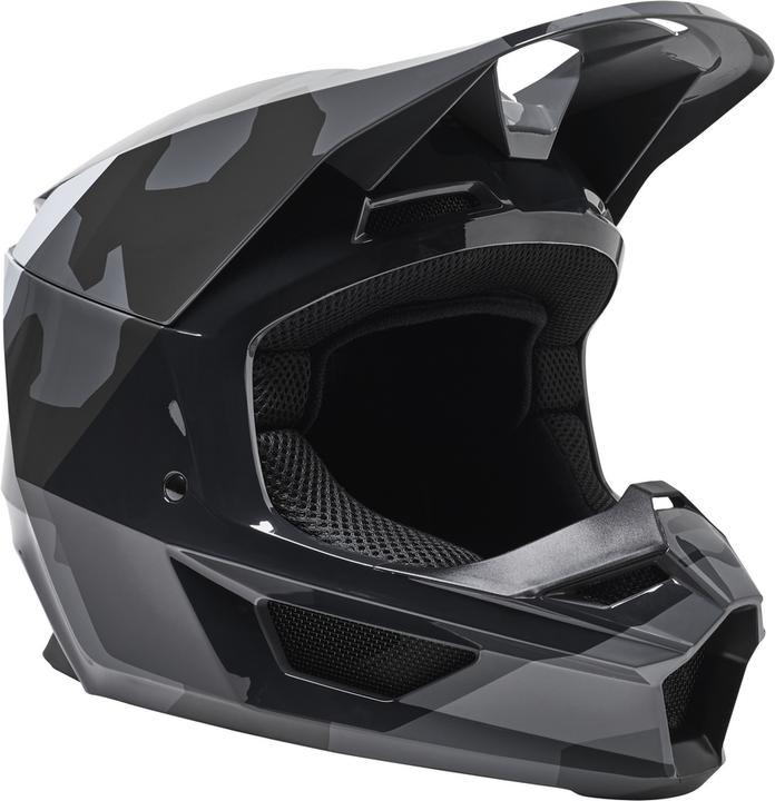 Fox Helmet 22 Yth V1 Bnkr, Ece Blk Camo (49 - 50 cm)