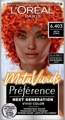 Produktbild L'Oréal Paris L'Oreal Preference Metavivids Hair Dye 6.403 Meta Coral (6.403 Meta Coral)
