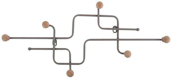Image du produit present time Wandgarderobe Metro 60.5 x 26.5 cm, Cool grey