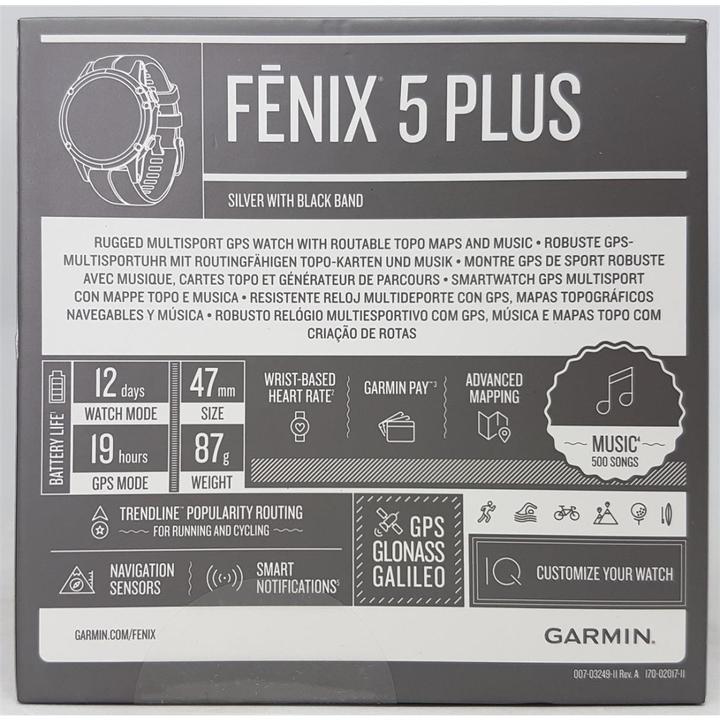 Immagine prodotto Garmin fenix 5 Plus (47 mm)