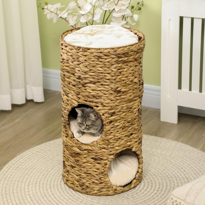 Produktbild PawHut Katzenturm (73 cm, Hellbraun)