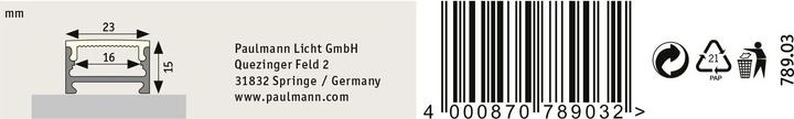 Produktbild Paulmann Stripe Profil Square (200 cm, Indoor)