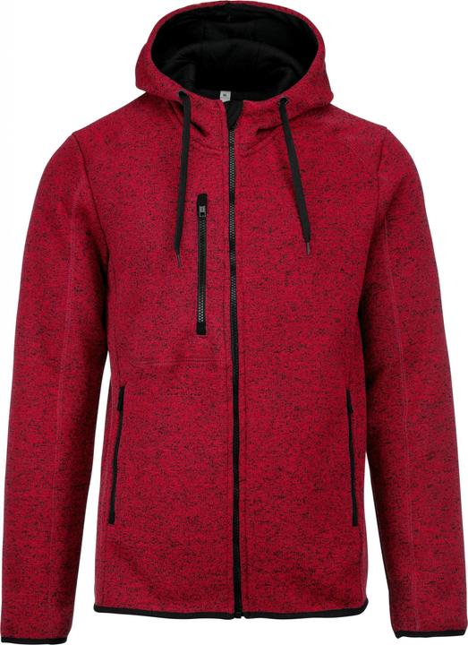 Produktbild Proact Sweatshirt Zipper mit melierter Kapuze (XL)