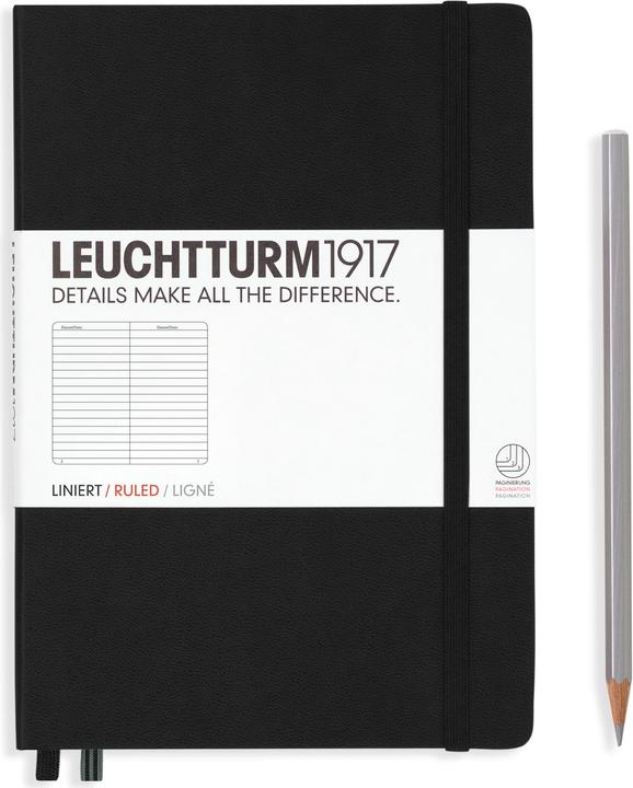 Leuchtturm1917 Notizbuch (A5, Liniert, Harter Einband)