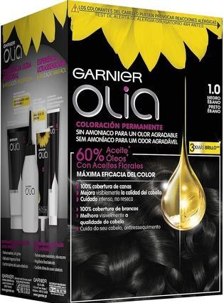 Image du produit Garnier OLIA Coloración Permanente #1,0 Negro Ebano 4 pz (#1,0 Negro Ebano)