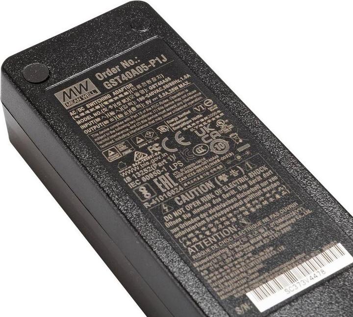 Actual product image MeanWell Power Adapter Desk Top C14 5V ErP 25W