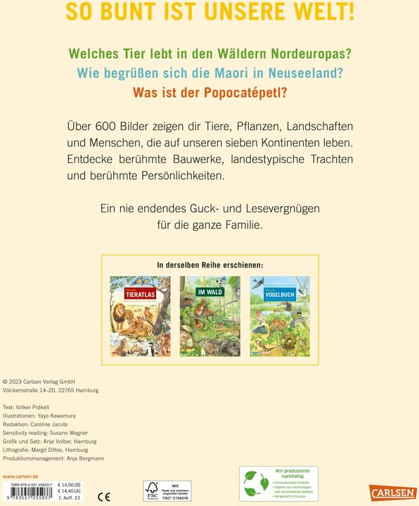 Actual product image Mein grosser Weltatlas (German, Volker Precels, Yayo Kawamura, 2023)