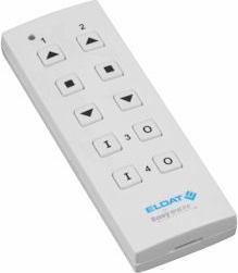 Produktbild Eldat RT34E5004-01-02K Handsender Easywave 868 MHz 4-Kanal 2x Auf/Stopp/Zu 2x Ein/Aus weiss glänzend
