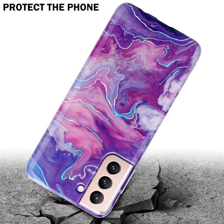 Produktbild Cadorabo IMD TPU Bunter Marmor Cover (Samsung Galaxy S21 5G)