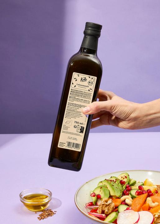 Actual product image KoRo Organic cold-pressed linseed oil (750 ml)