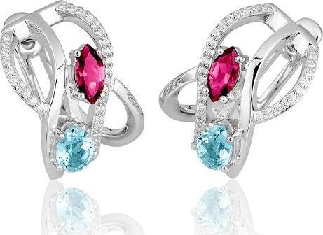 Actual product image Breuning ORONAL JEWELLERY - ED.TOP.HELL/E.ROSA TURMALINE/Brill. 0,256 Ct. H/si (750/18 K Gold)