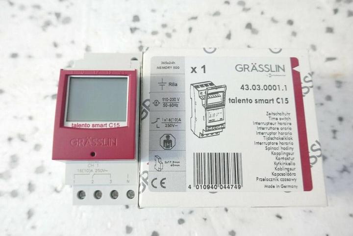 Actual product image Grässlin Talento smart C15 timer