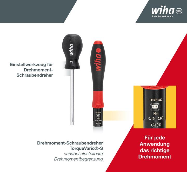 Actual product image Wiha TorqueVario-S (Allen screw)