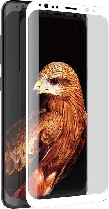 X-Doria Armor 3D Glass - Vetro protettivo 9H per Samsung Galaxy S8+ (cornice bianca) (1 Pezzo/i, Samsung Galaxy S8+)