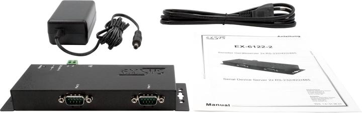 Actual product image Exsys Serial Device Server 2x RS232/422/485