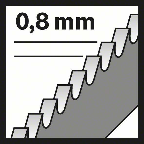 Produktbild Bosch Professional Zubehör PRO Stainless Steel T118GFS Stichsägeblatt, 83 mm, 5-tlg.