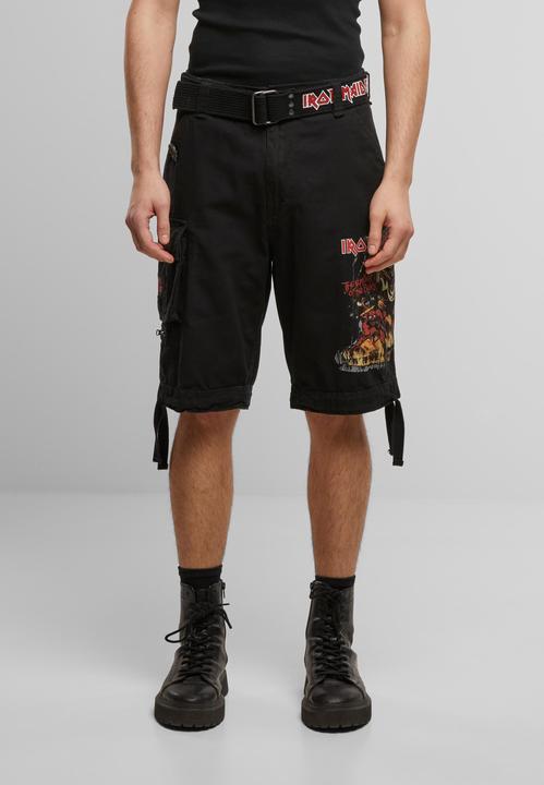 Image du produit Brandit Iron Maiden Savage Shorts The Number of The Beast black edition - 190545 (M, L)