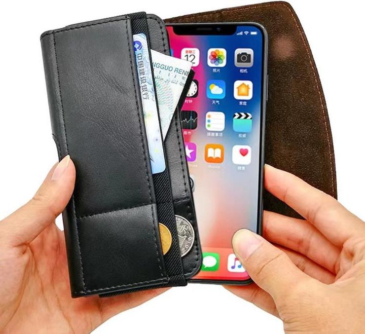 Image du produit Werkstein Universal XXXL Leder Tasche mit Gürtelclip - Schwarz